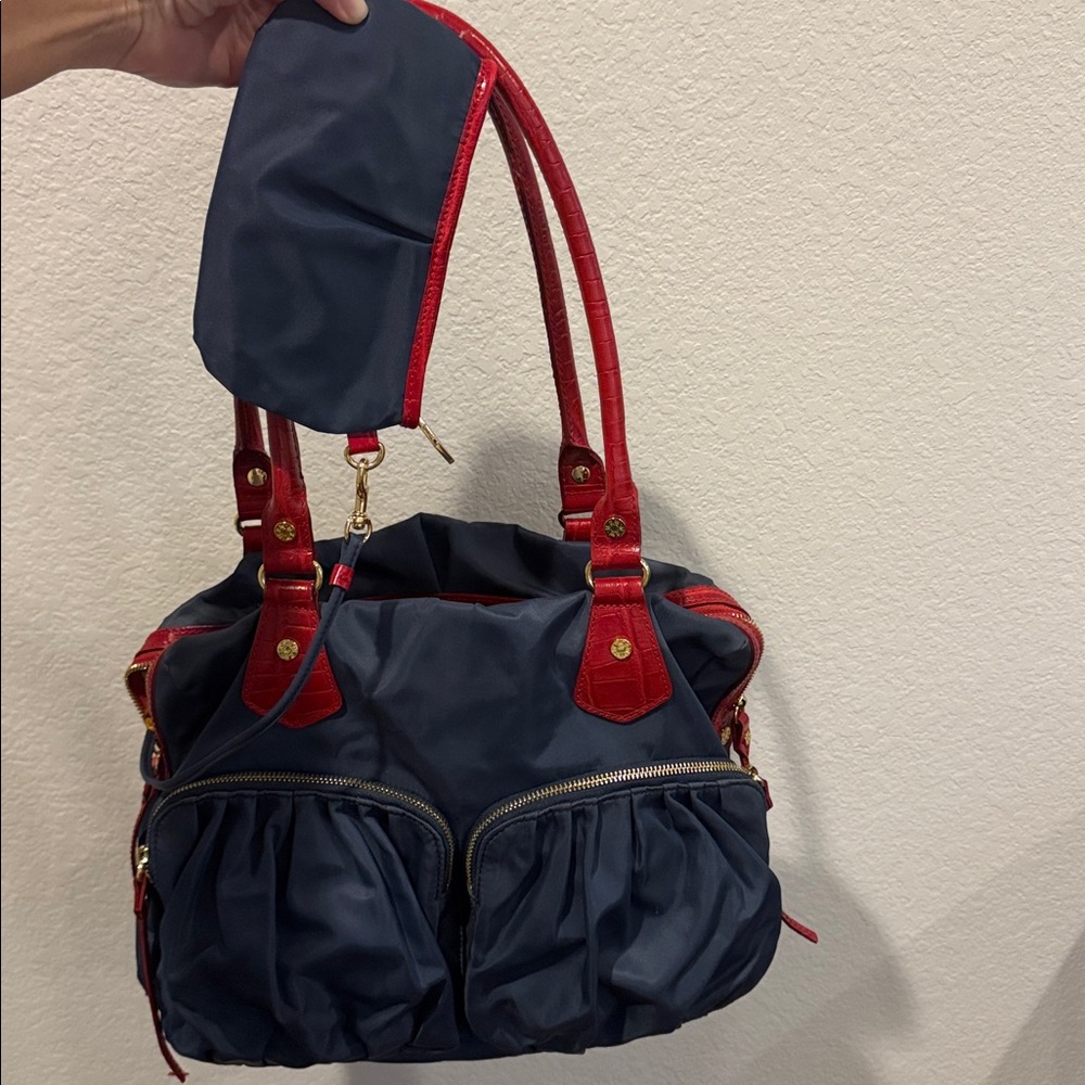 Vintage MZ Wallace Red and Blue Shoulder Bag